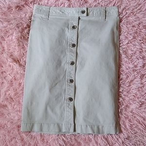 J. Crew Tan khaki button up skirt vintage 90s y2k